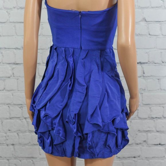 Cynthia Steffe strapless blue silk dress - Picture 7 of 8